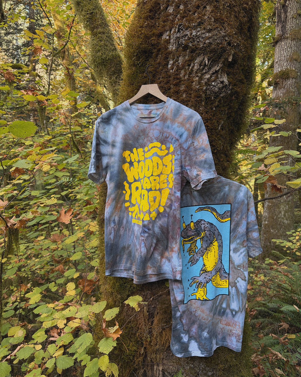 TWAR Deranged Newt T-shirt, Limited Ice Dye