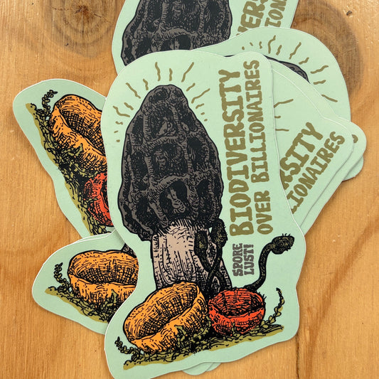 Biodiversity Over Billionaires Sticker