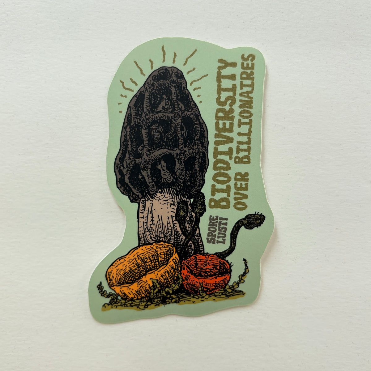 Biodiversity Over Billionaires Sticker