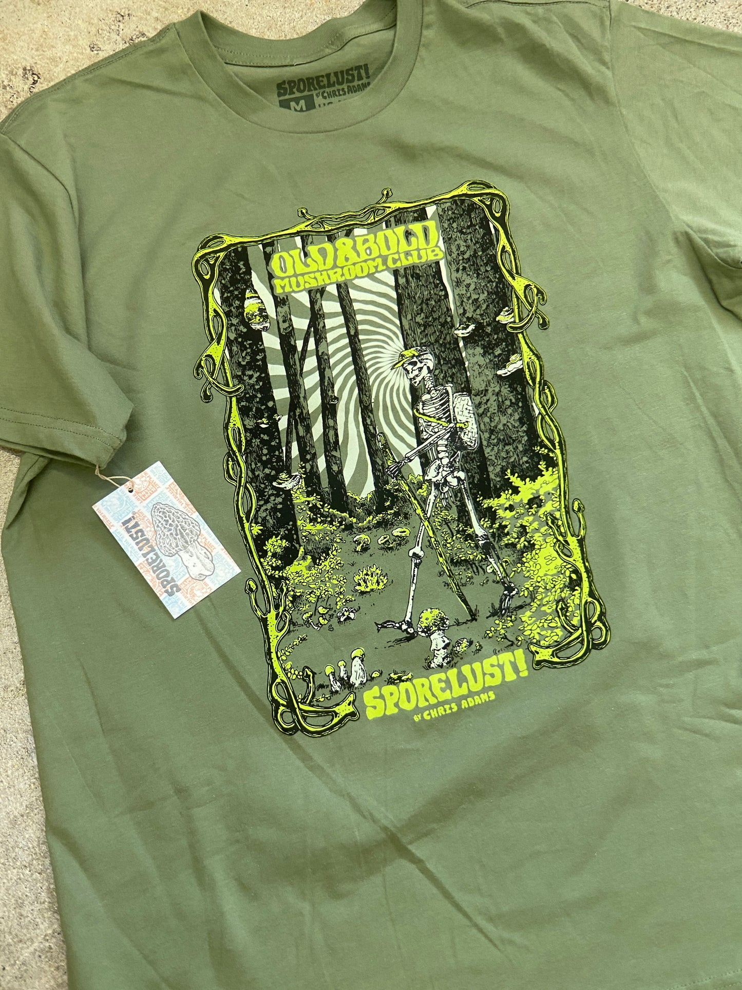 Forest Walker Skeleton Mushroom Tee