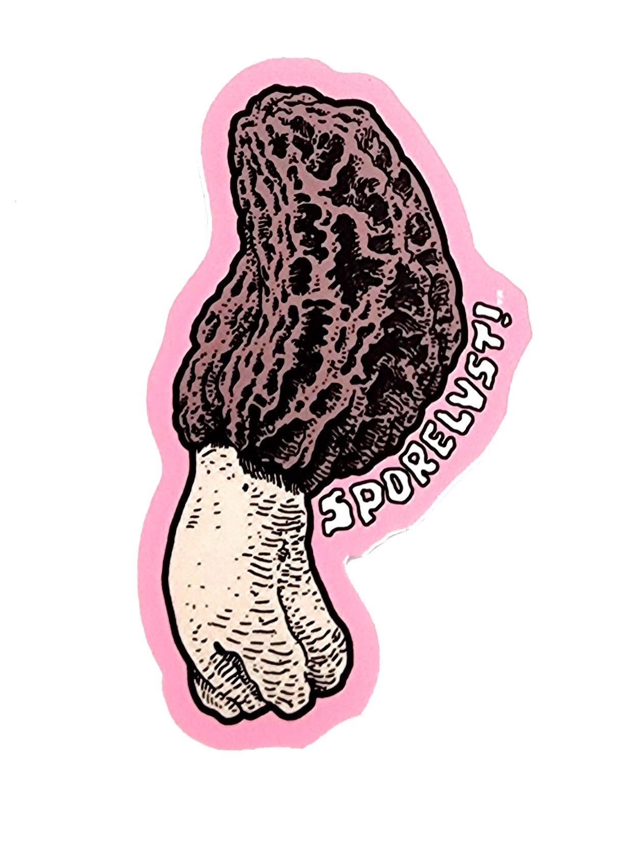 Morel Die Cut Sticker