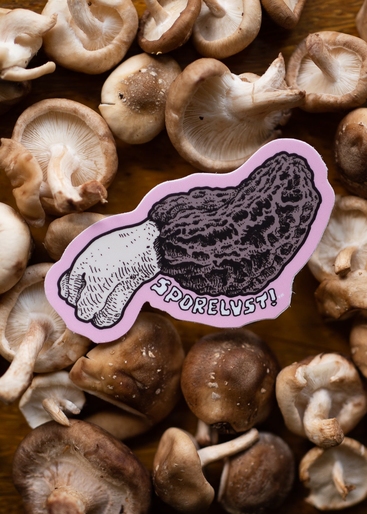 Morel Die Cut Sticker