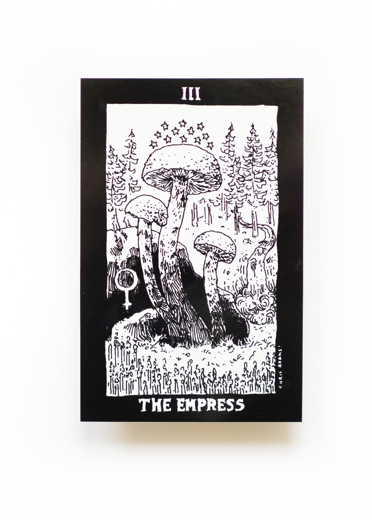 The Mushroom Tarot Empress Card Sticker