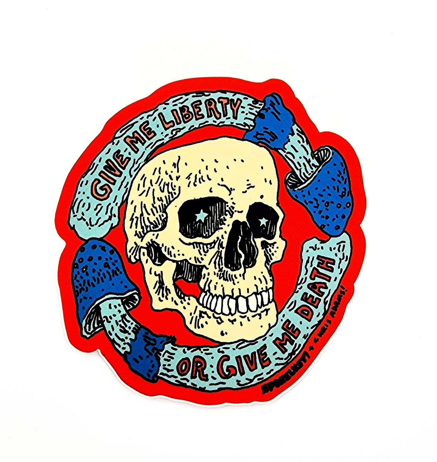 Liberty or Death Liberty Cap Sticker