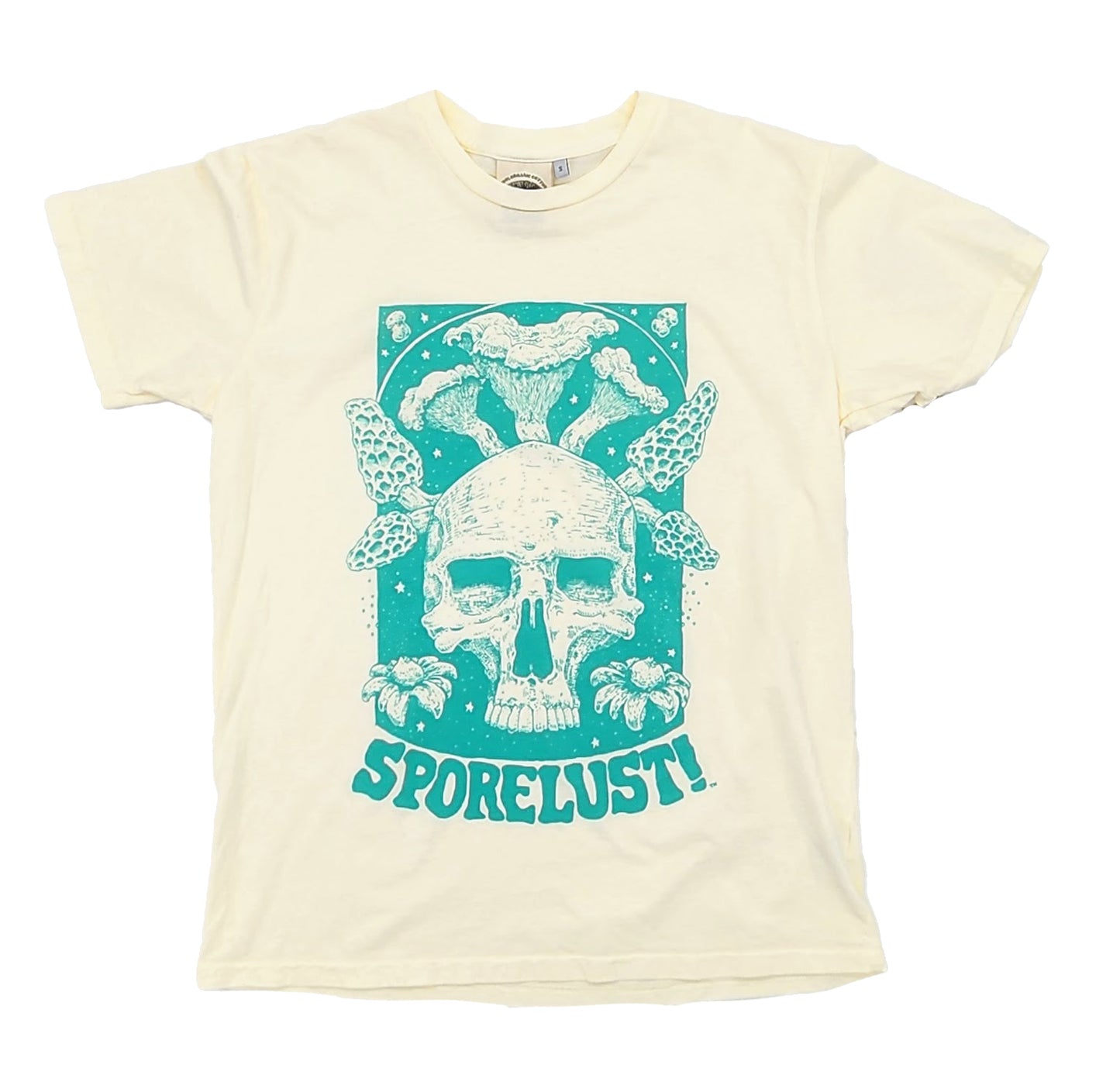 Cornucopia Tee, Blue & Cream