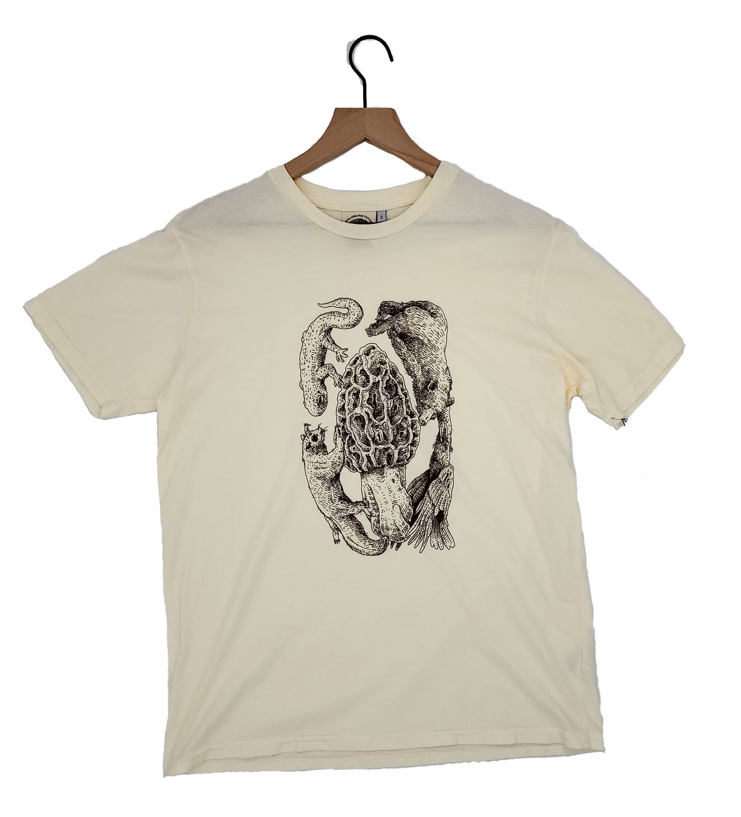 Court Morel Tee, Brown & Natural White